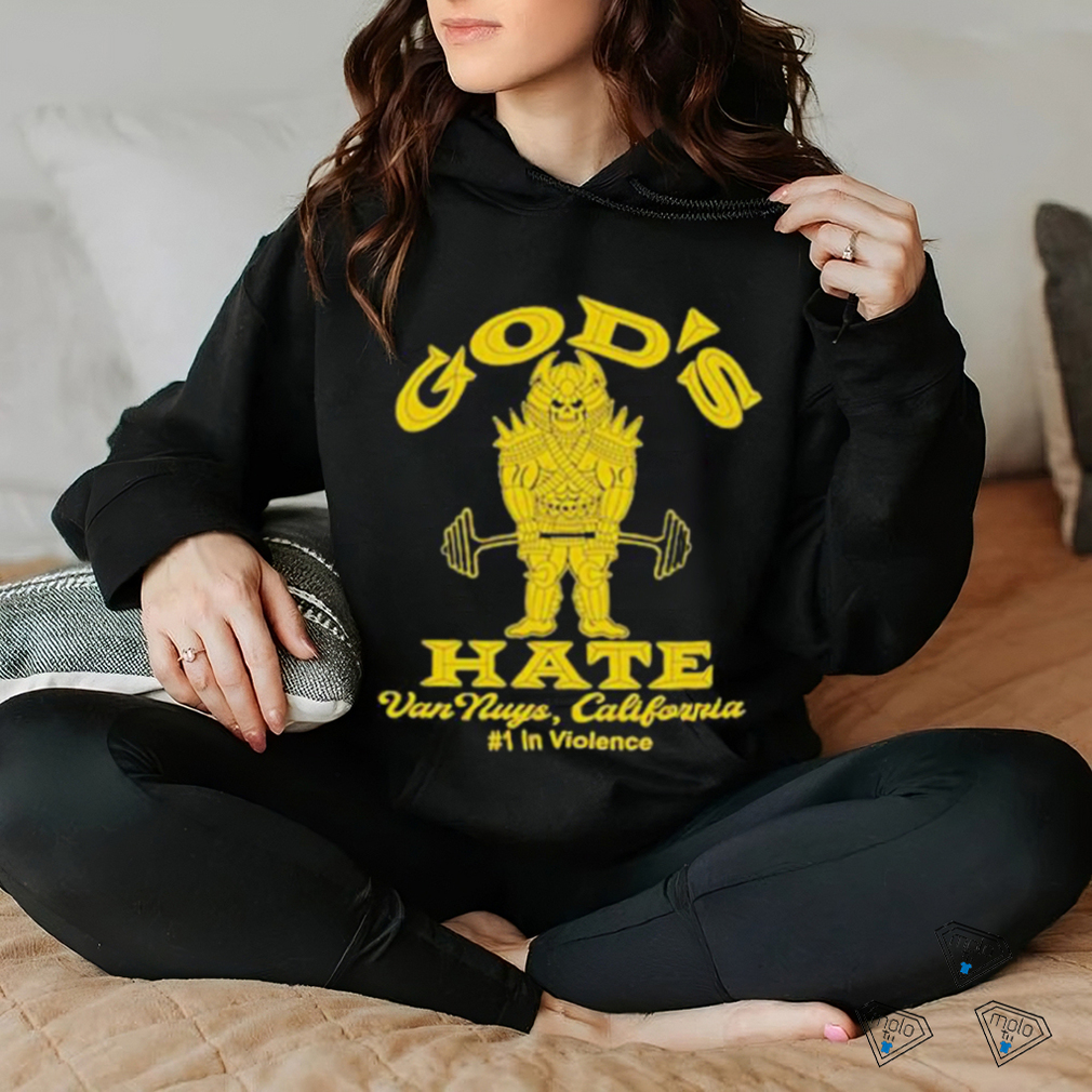 Official god’s Hate Gym Van Nuys California #1 In Violence T Shirts Official god’s Hate Gym Van Nuys California #1 In Violence T Shirts