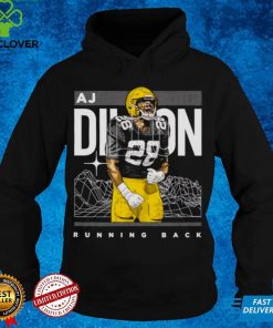 Official green Bay A.J. Dillon cyber running back hoodie, sweater, longsleeve, shirt v-neck, t-shirt