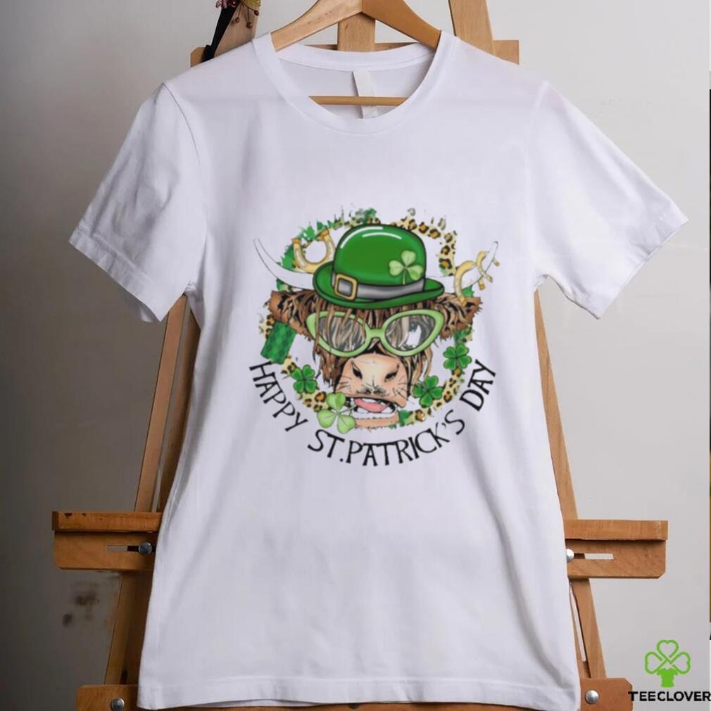 Official happy St Patrick’s Day – Highland Cow 2024 Shirt