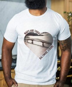 Official heart Francis Scott Key Bridge Maryland Tough Baltimore Strong Shirt