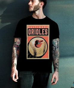 Official heathered Gray Baltimore Orioles Team Baseball Card T Shirt