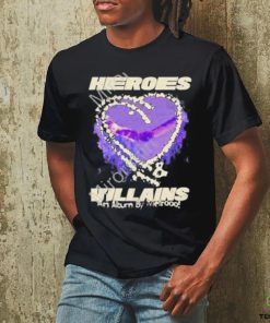 Official heroes and villains an album by metrooo new york ny hearts on fire 2023 shirt