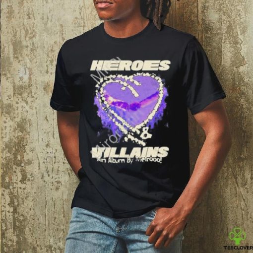 Official heroes and villains an album by metrooo new york ny hearts on fire 2023 shirt
