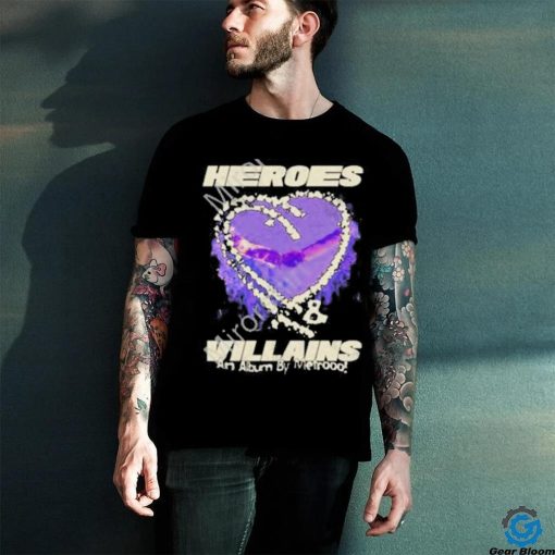 Official heroes and villains an album by metrooo new york ny hearts on fire 2023 shirt
