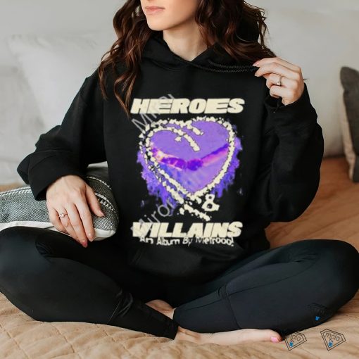 Official heroes and villains an album by metrooo new york ny hearts on fire 2023 shirt