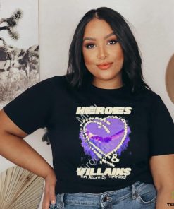Official heroes and villains an album by metrooo new york ny hearts on fire 2023 shirt