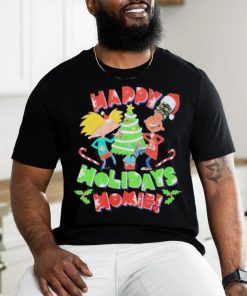 Official hey Arnold Happy Holidays Homie Christmas T shirt