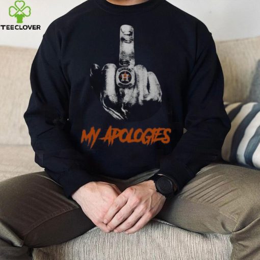 Houston Astros My Apologies Middle Finger T-Shirt – Official MLB Merchandise