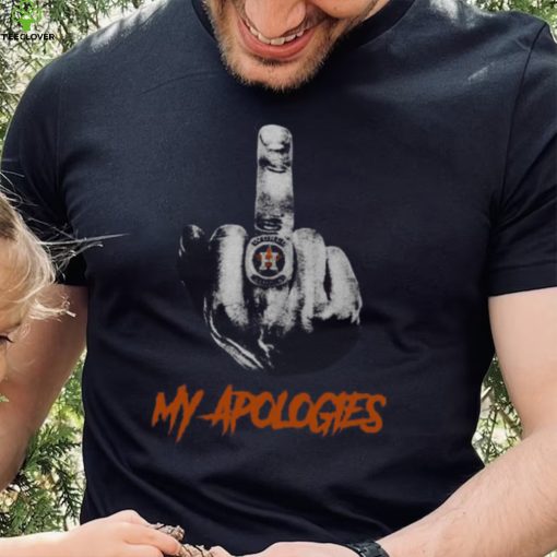 Houston Astros My Apologies Middle Finger T-Shirt – Official MLB Merchandise