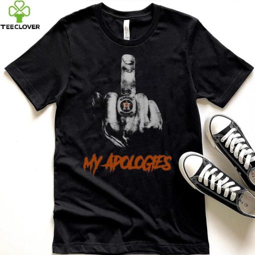 Houston Astros My Apologies Middle Finger T-Shirt – Official MLB Merchandise