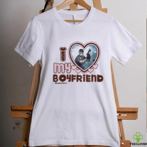 Official i Love My Boyfriend Leon Kennedy Resident Evil shirt