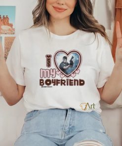 Official i Love My Boyfriend Leon Kennedy Resident Evil shirt