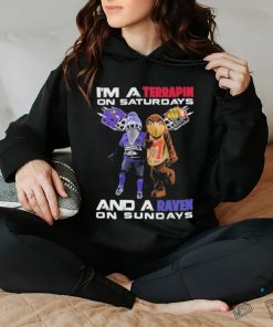 Official i’m terrapin on saturdays and a raven on sundays hoodie, sweater, longsleeve, shirt v-neck, t-shirt