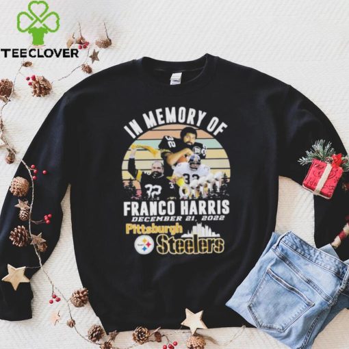 Official in memory of franco Harris december 212023 Pittsburgh Steelers hoodie, sweater, longsleeve, shirt v-neck, t-shirt