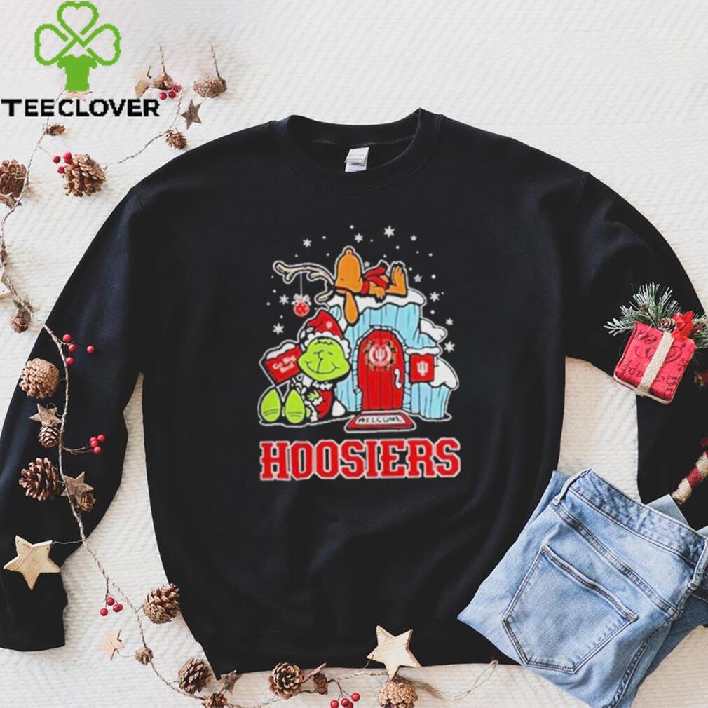 Official indiana Hoosiers Grinch Nuts Welcome Christmas T Shirt Official indiana Hoosiers Grinch Nuts Welcome Christmas T Shirt