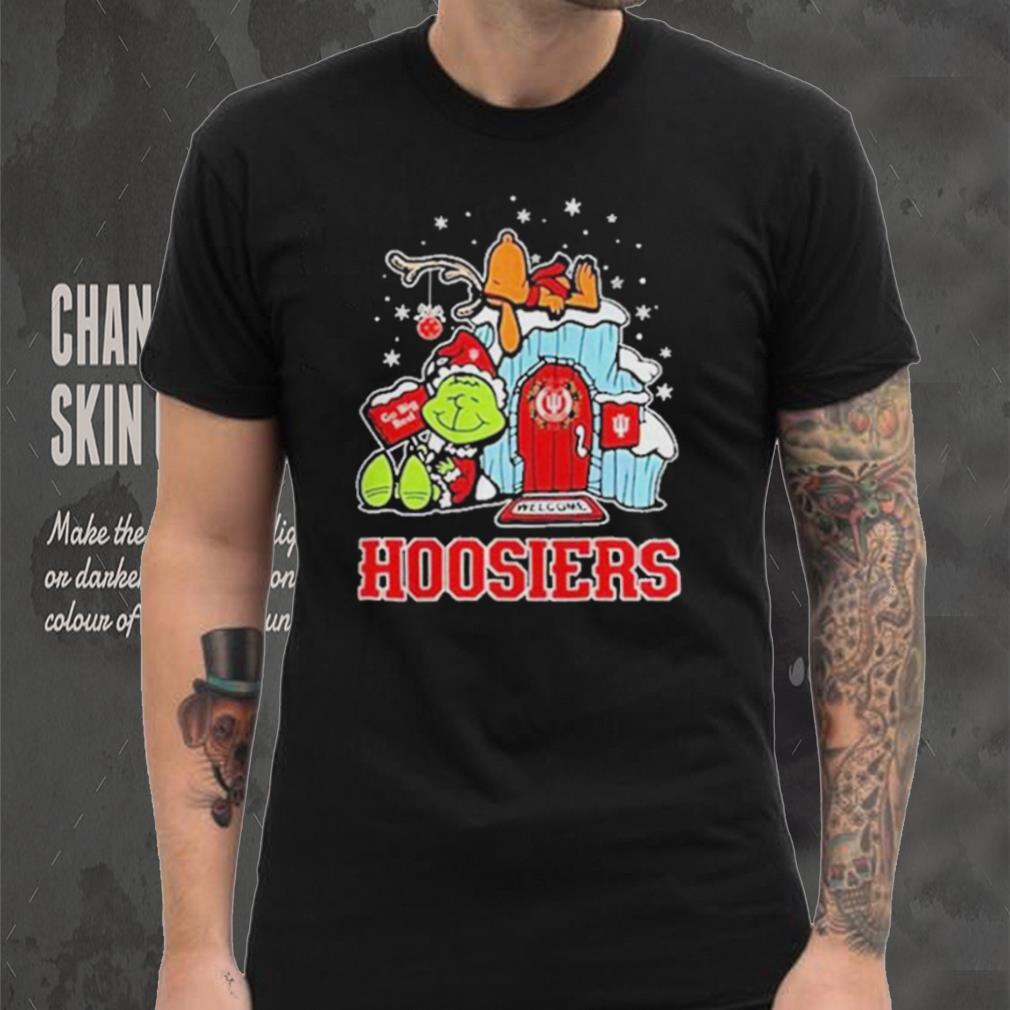 Official indiana Hoosiers Grinch Nuts Welcome Christmas T Shirt Official indiana Hoosiers Grinch Nuts Welcome Christmas T Shirt