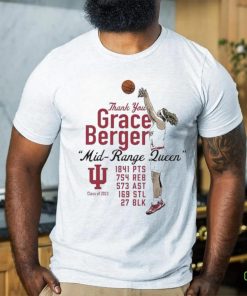 Official indiana Women’s Basketball Limited Grace Berger Thank You shirt