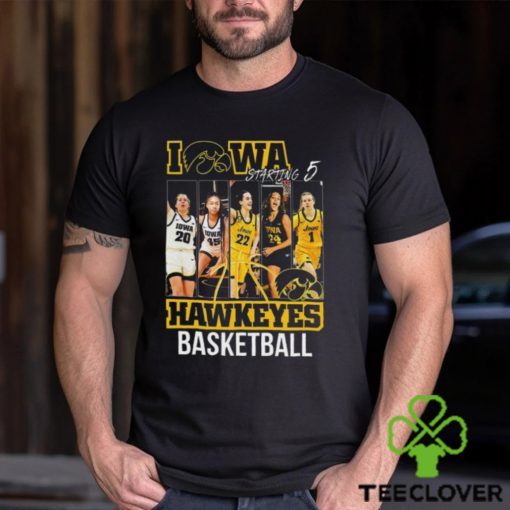 Official iowa Hawkeyes Starting 5 Women’s Basketball Shirt