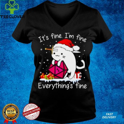 Official it’s fine Im fine everythings fine Christmas hoodie, sweater, longsleeve, shirt v-neck, t-shirt hoodie, Sweater