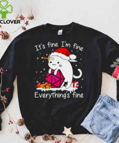 Official it’s fine Im fine everythings fine Christmas shirt hoodie, Sweater