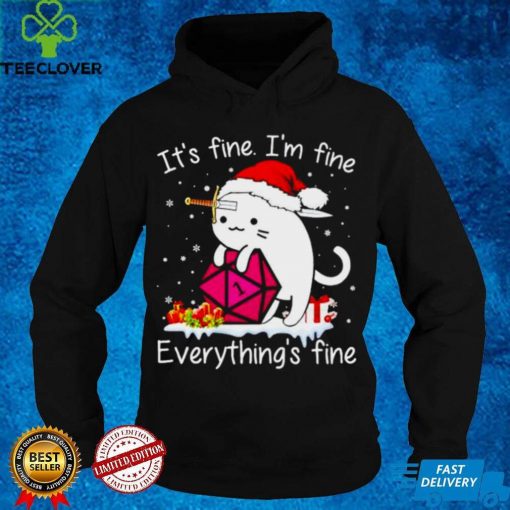 Official it's fine Im fine everythings fine Christmas hoodie, sweater, longsleeve, shirt v-neck, t-shirt hoodie, Sweater