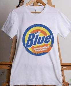 Official jack Hopkins Vote Blue Removes Stubborn Orange Stains Shirt
