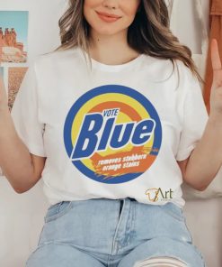 Official jack Hopkins Vote Blue Removes Stubborn Orange Stains Shirt