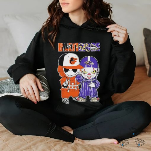 Official jack Skellington Baltimore Orioles And Pennywise Baltimore Ravens Baltimore City Shirt
