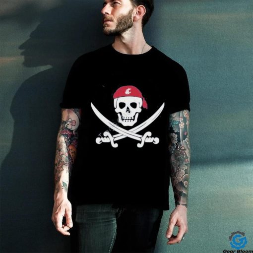 Official jake dickert wearing wsu golf pirate skull new shirt