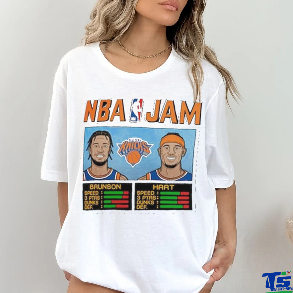 Official jalen Brunson Josh Hart New York Knicks Homage Unisex Nba Jam T Shirt Official jalen Brunson Josh Hart New York Knicks Homage Unisex Nba Jam T Shirt