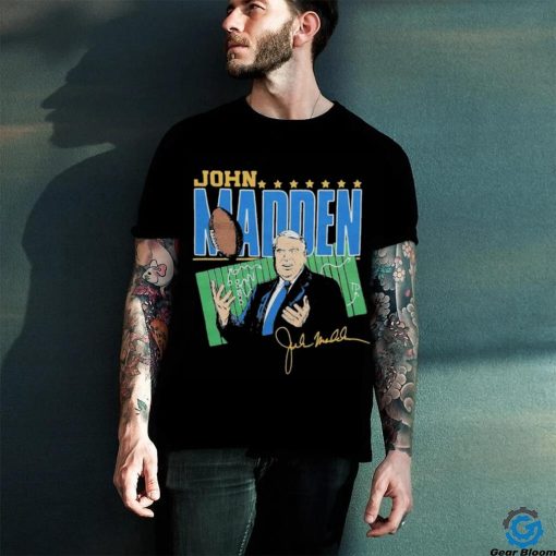 Official john Madden Signature T Shirt