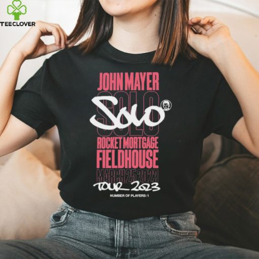 Official john Mayer Solo Rocket Mortgage Fieldhouse Cleveland Event Tour 2023 Number Of Players 1 T Shirts