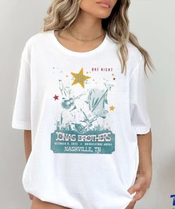 Official jonas Brothers Five Albums One Night Oct 09 2023 Bridgestone Arena Nashville Shirt