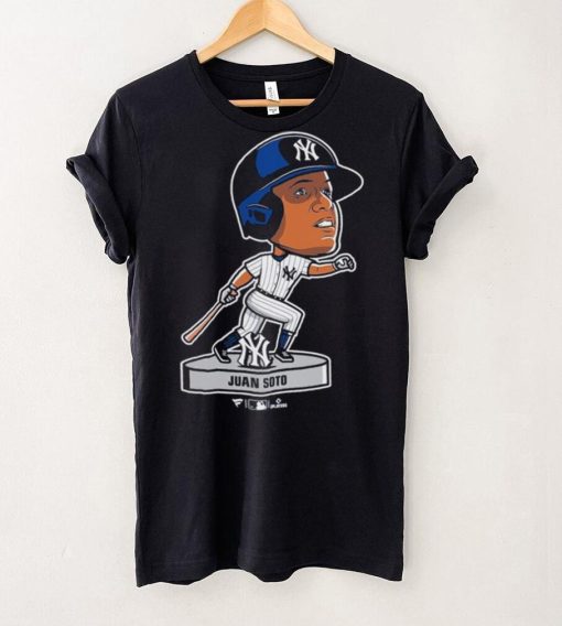 Official juan Soto New York Yankees Navy Bobblehead T Shirt