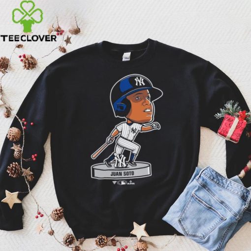 Official juan Soto New York Yankees Navy Bobblehead T Shirt