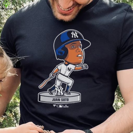 Official juan Soto New York Yankees Navy Bobblehead T Shirt