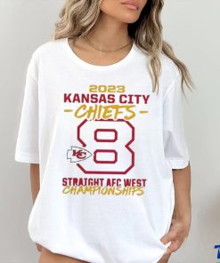 Official kansas City Chiefs Eight Time Afc West Division Champions Shirt