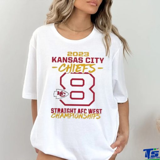 Official kansas City Chiefs Eight Time Afc West Division Champions Shirt