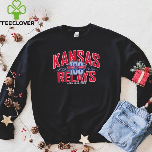 Official kansas Relays 100th of 1923 2023 Commemorative T Shirt