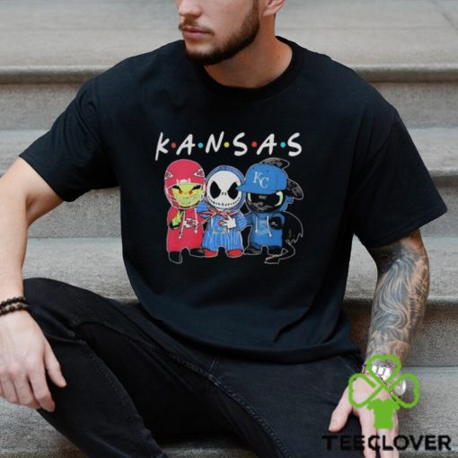 Official kansas Sports Teams Jack Skellington x Grinch And Toothless Dragon Shirt