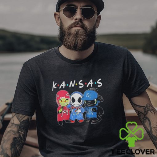 Official kansas Sports Teams Jack Skellington x Grinch And Toothless Dragon Shirt