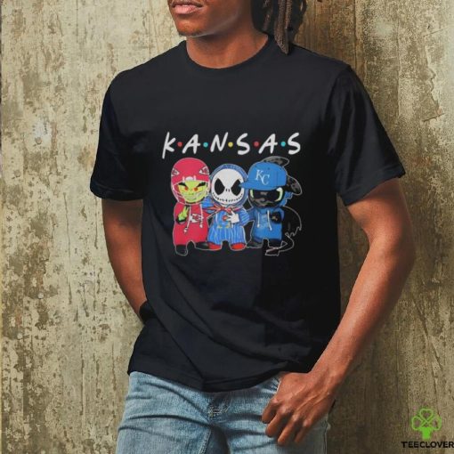 Official kansas Sports Teams Jack Skellington x Grinch And Toothless Dragon Shirt