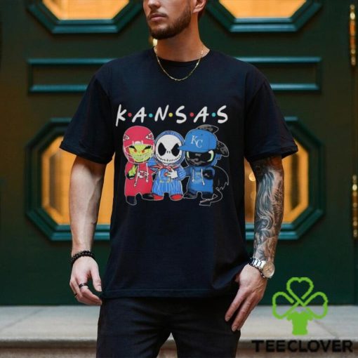 Official kansas Sports Teams Jack Skellington x Grinch And Toothless Dragon Shirt