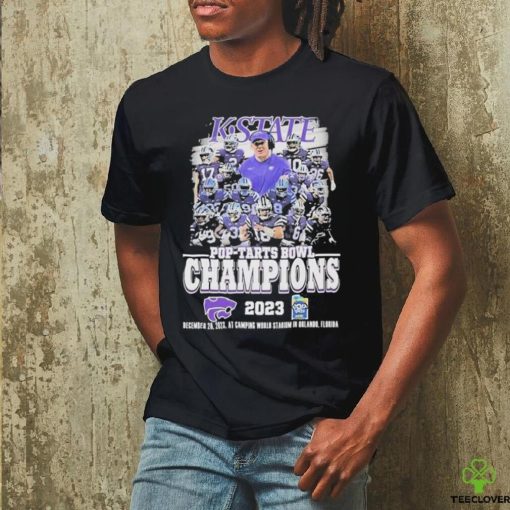 Official kansas State Wildcats Pop Tarts Bowl Champions 2023 December 26 2023 At Camping World Stadium In Orlando Florida T Shirt