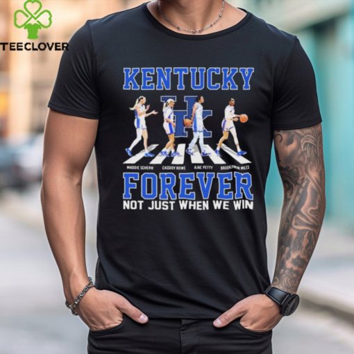 Official kentucky Women’s Basketball Abbey Road Forever Not Just When We Win Shirt