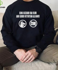 Official kgatlw King Gizzard Club And Semen Retention Alliance Shirt