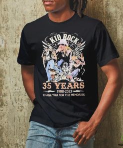 Official kid rock 35 years 1988 2023 thank you for the memories shirt