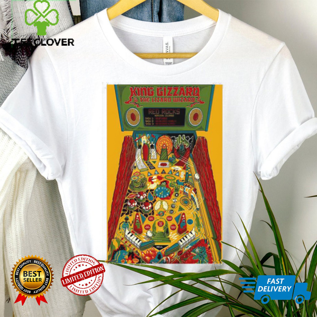 Official king Gizzard Red Rocks 2023 Poster Shirt Official king Gizzard Red Rocks 2023 Poster Shirt