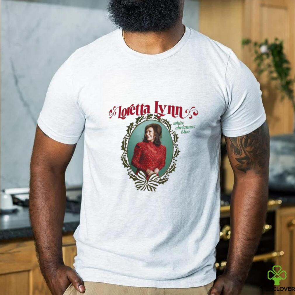 Official loretta Lynn white christmas blue shirt Official loretta Lynn white christmas blue shirt