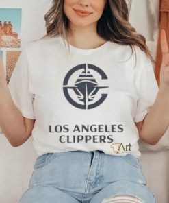 Official los Angeles Clippers Stacked Logo Ss T Shirt